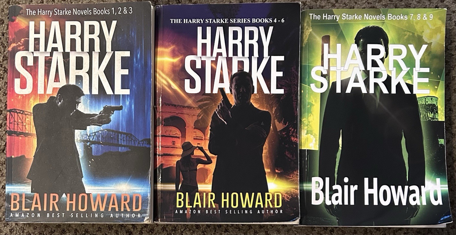 Lot Books 1-9 HARRY STARKE by Blair Howard in 3 Volumes 1,2,3,4,5,6,7,8,9 PB