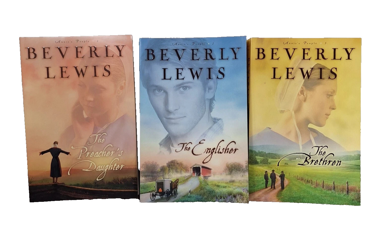 Lot of 3: Complete ANNIE’S PEOPLE Series by Beverly Lewis ~ NEW Trade Paperbacks