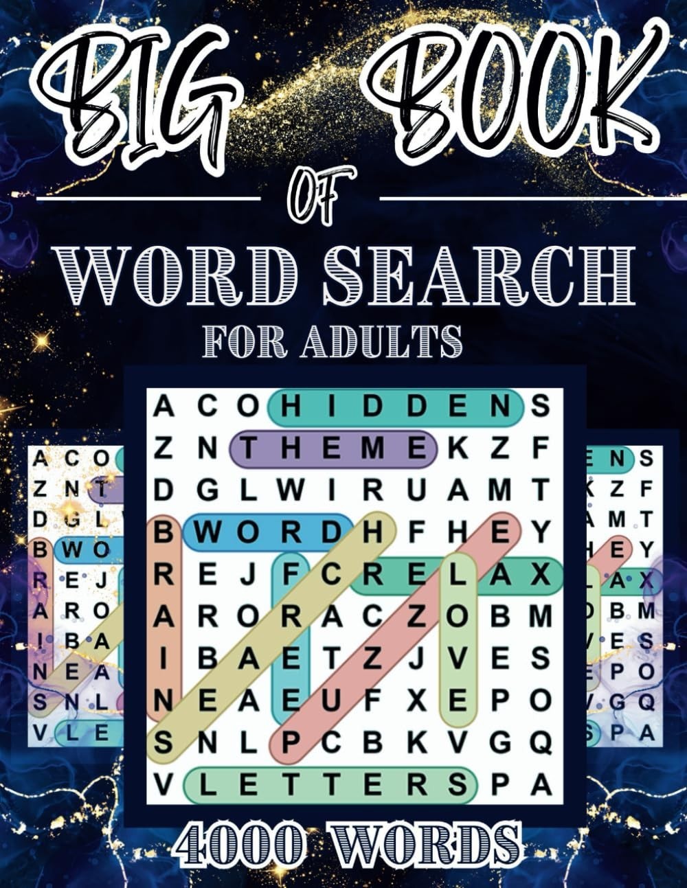 4000 Giant Book of Word Search For Adults (200 Themed Puzzles): Wordsearches…
