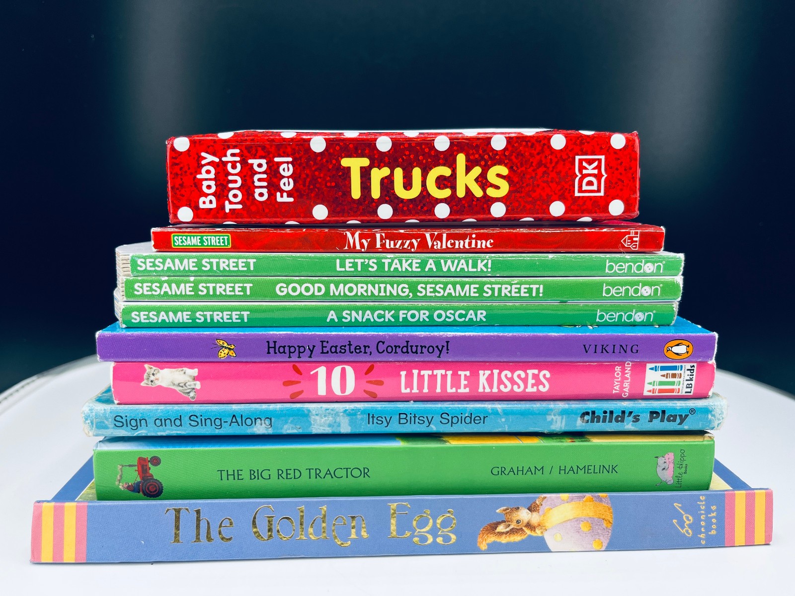 Lot of 10 Children’s Baby Toddler Board Picture Books Kids Daycare Family VIDEO