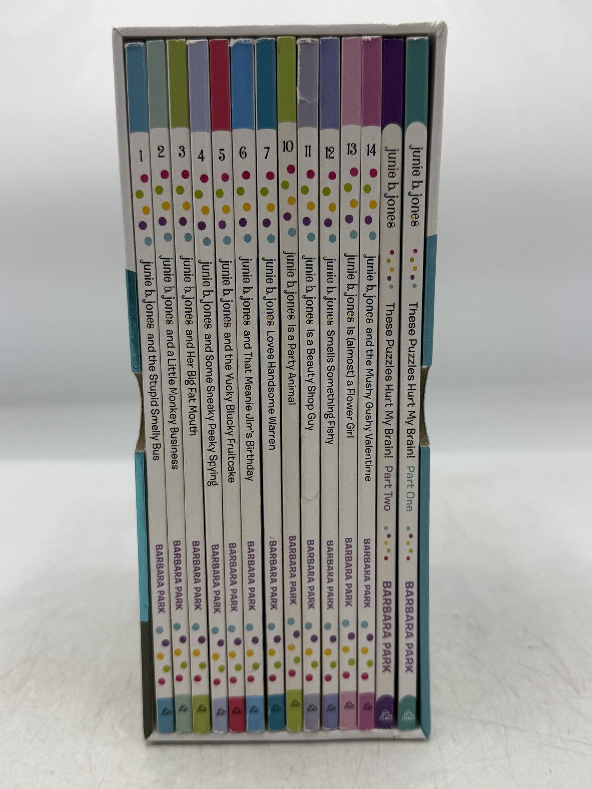 Junie B. Jones Collection 1 Box Set 12 Books + Puzzle Books Barbara Park