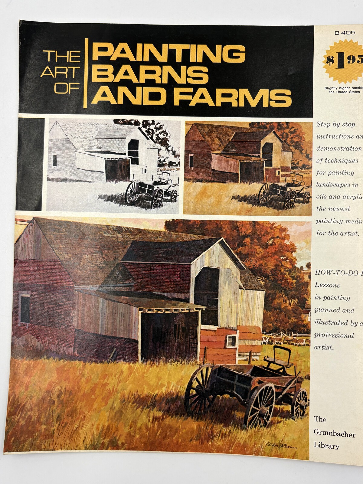 Vintage Grumbacher Art Library Lot 4 Art Instruction Books B370 B403-B405