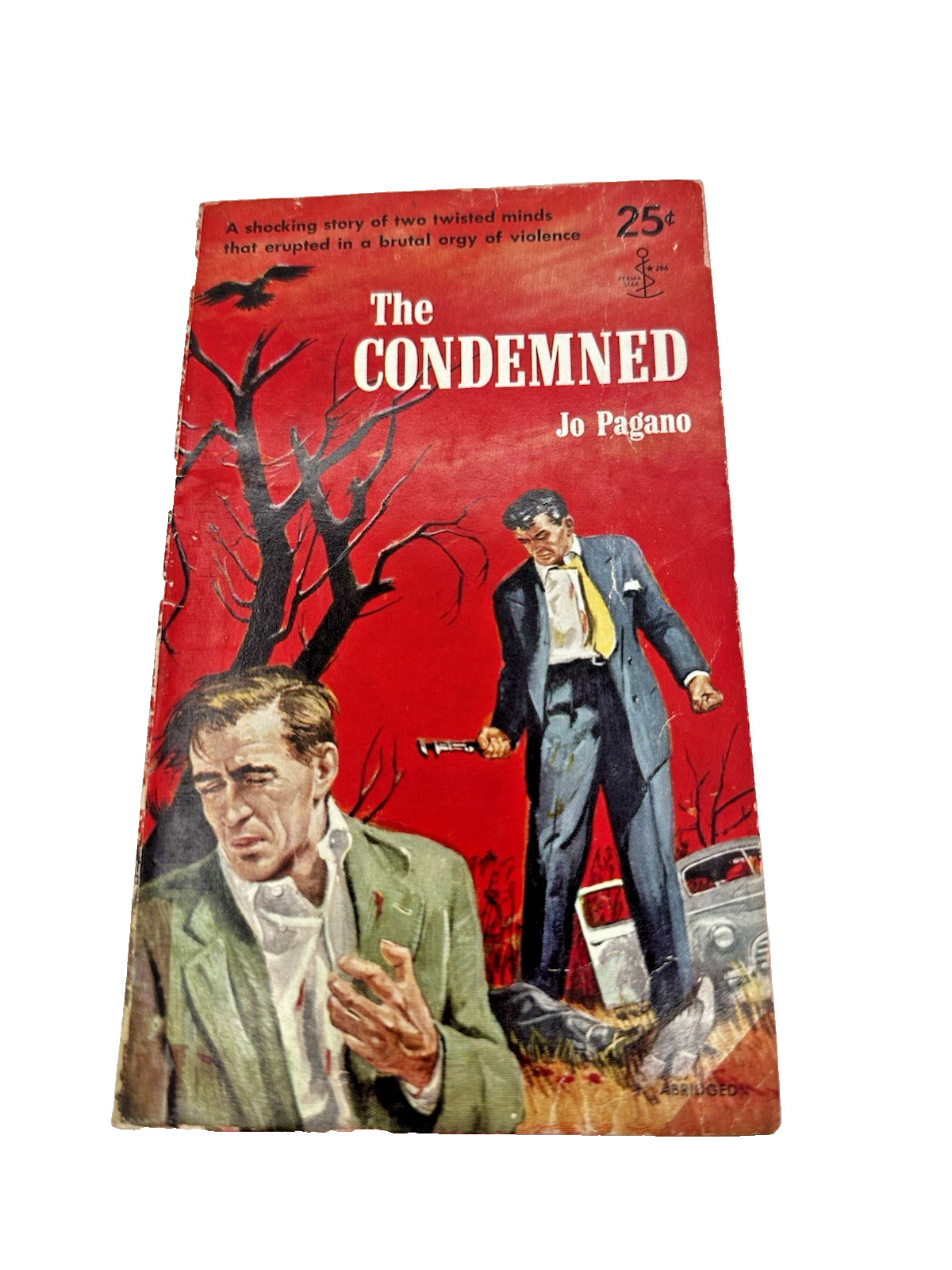 The Condemned Jo Pagano Rare HTF Permabook 1954 Joseph Stefanelli Illustrator