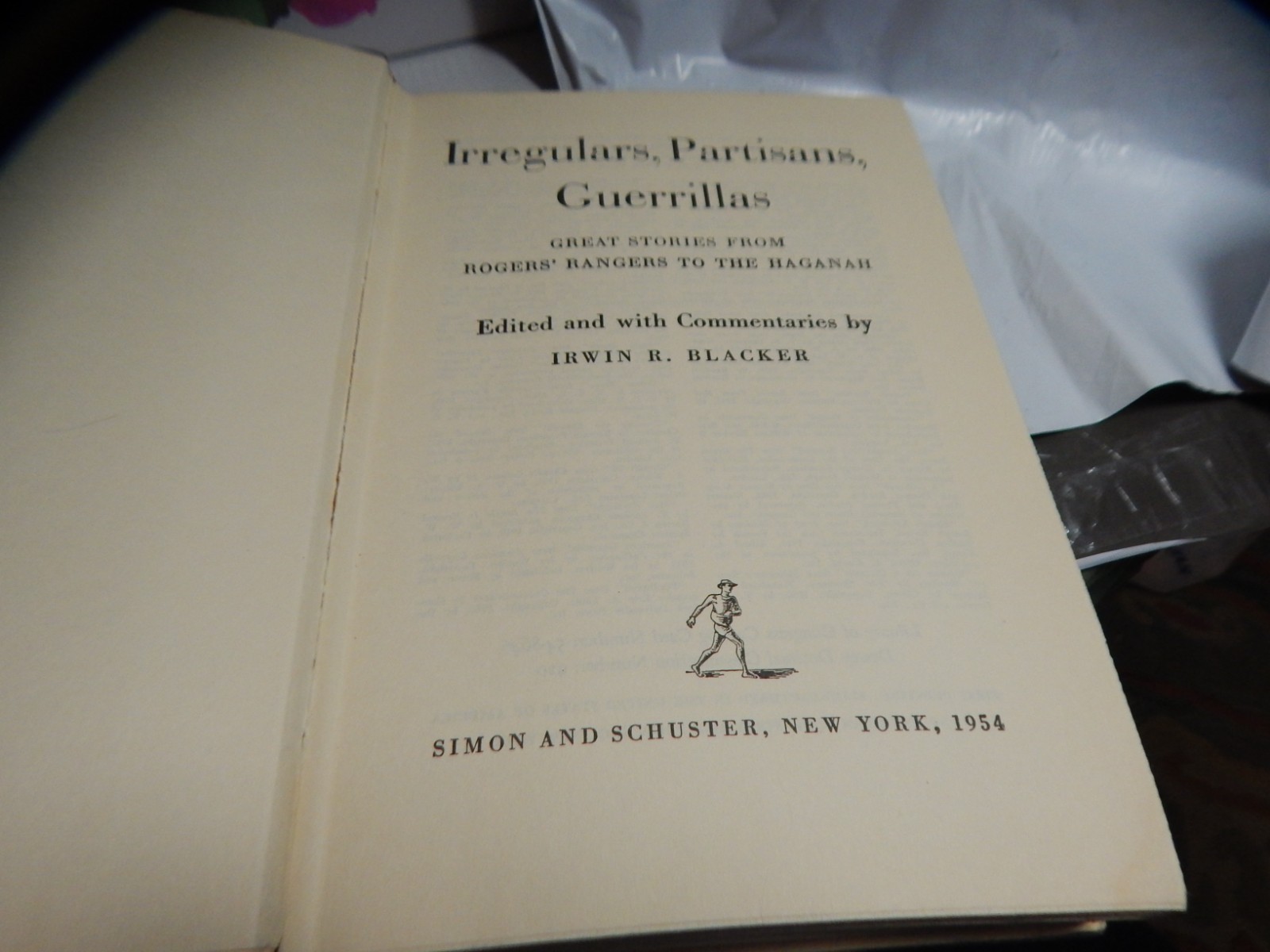 Irregulars Partisans Guerrillas by Irwin Blackner HCDJ 1954 Great Stories