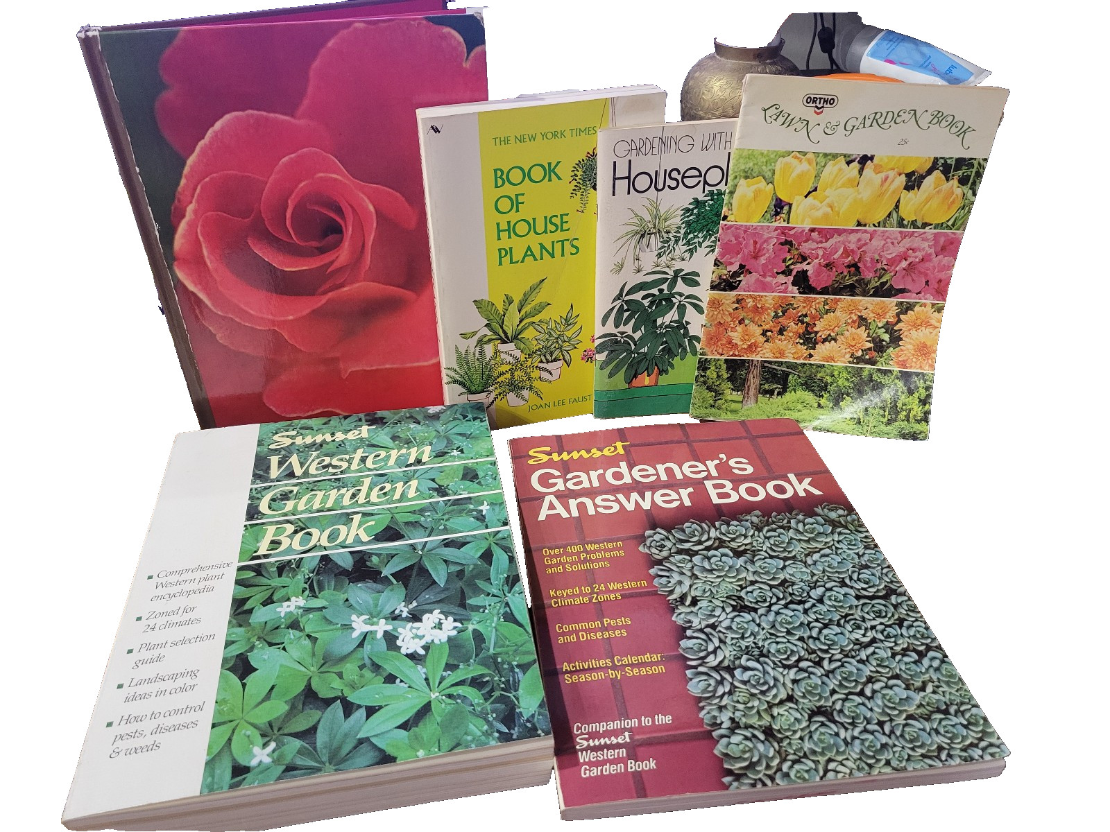 Roses Vintage Lot Of 6 Plants And Gardening Reference Books And Guides HC