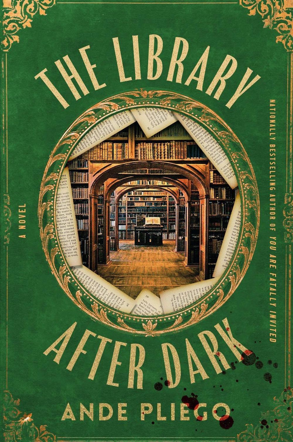 The Library After Dark: A Novel by Ande Pliego Hardcover Book