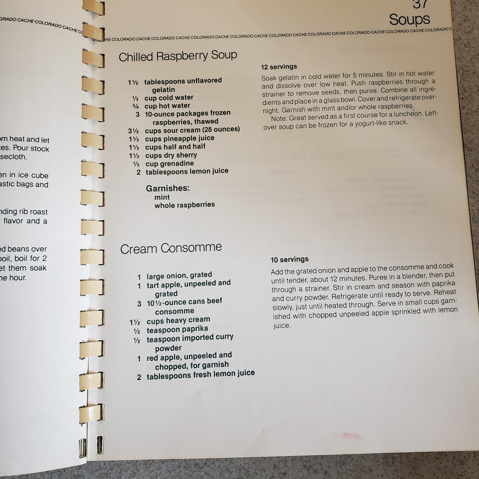 Colorado Cache Cookbook 430 Pages Great Book