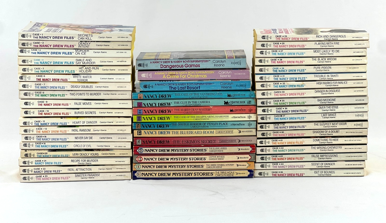 Lot of 50 Vintage Nancy Drew Files Mystery Paperbacks