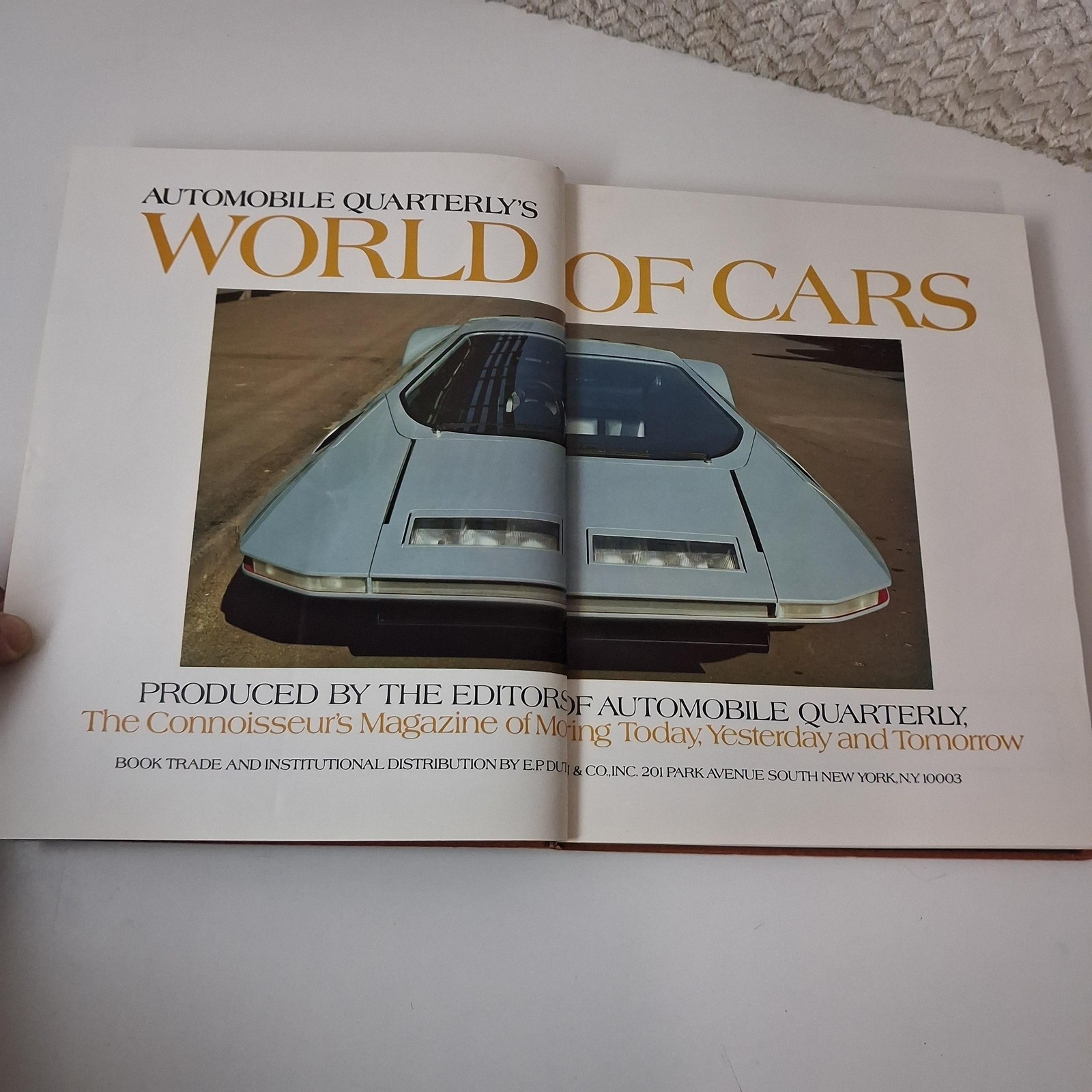 Vintage 1971 Automobile Quarterly’s World Of Cars HC Illustrated Auto History