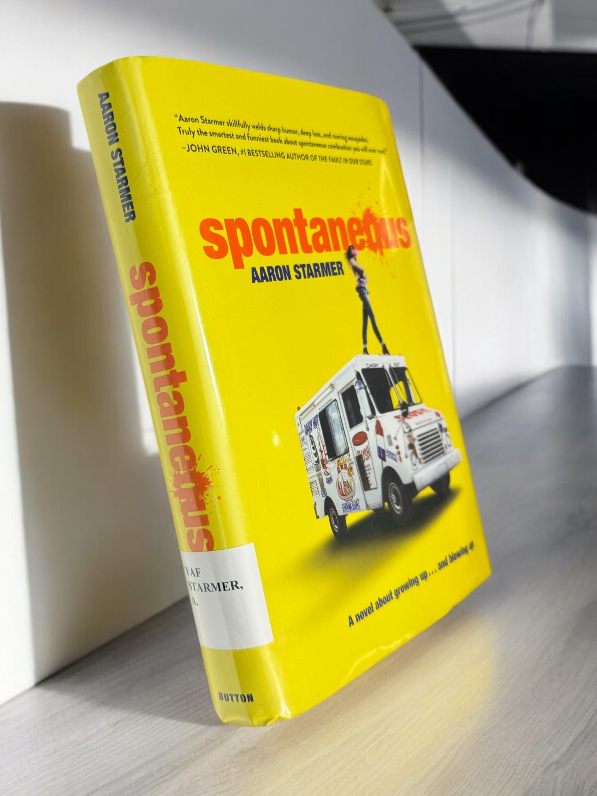 Spontaneous – Hardcover By Starmer, Aaron – Ex Library Like New 2016