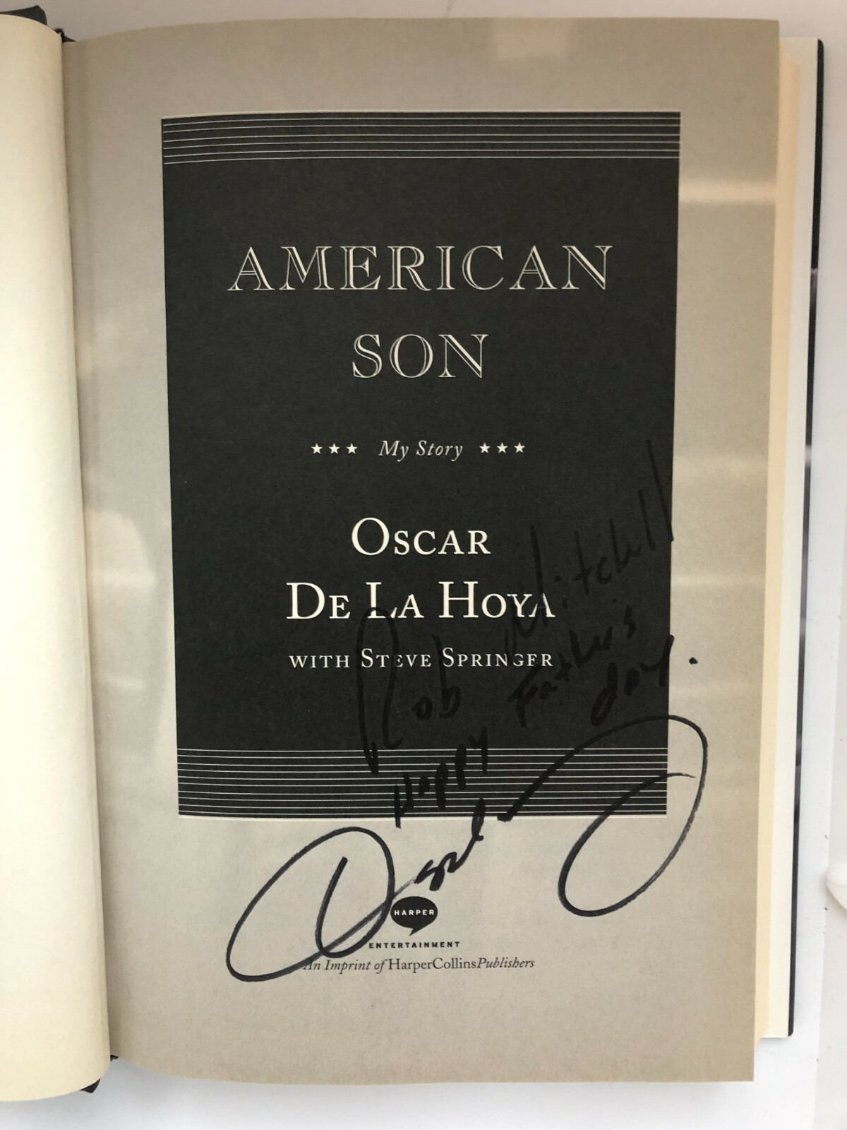 American Son: My Story—NEW 1st Ed. (Signed by Boxing Legend Oscar De La Hoya)