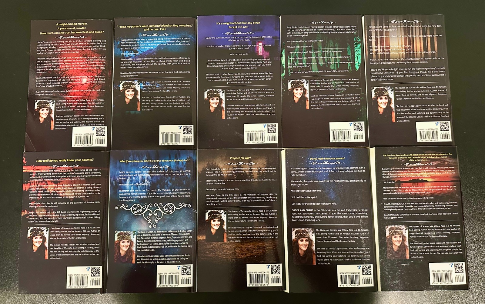 The Vampires of Shadow Hills Book Series 10 Volume Lot by Willow Rose