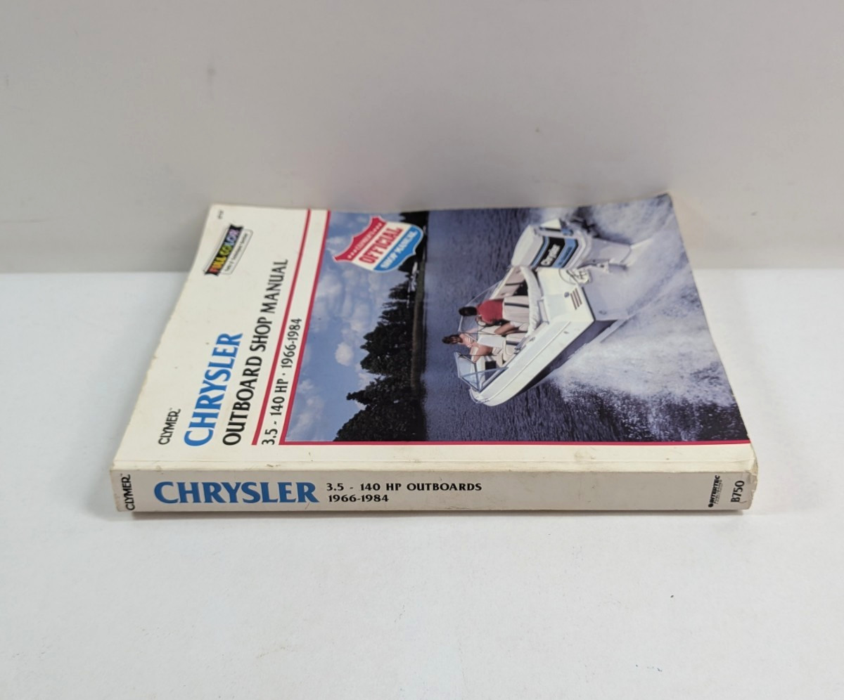 Clymer Chrysler Outboard Shop Manual 3.5-140 HP 1966-1984 PB 1991 Intertec