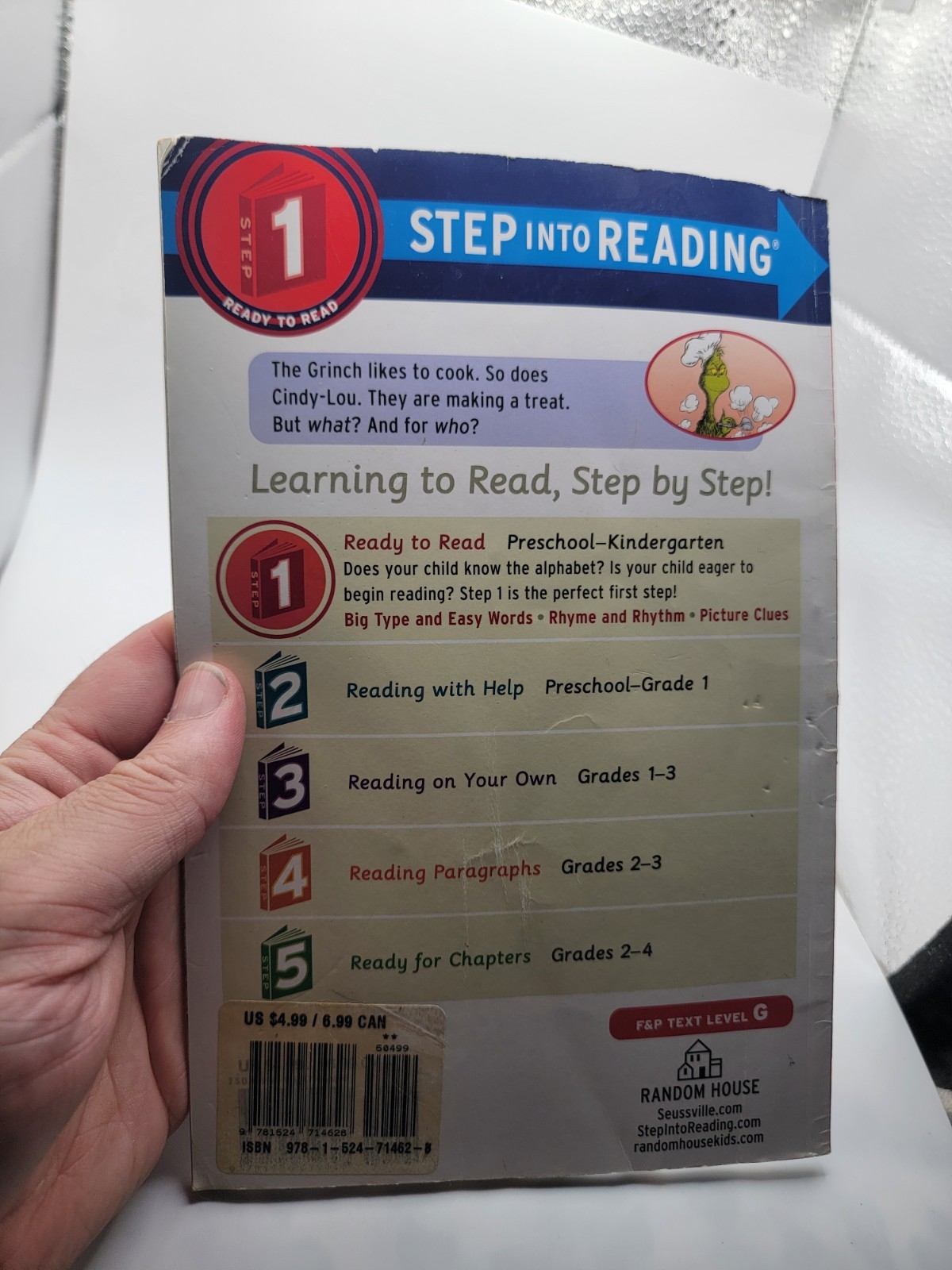 Step into Reading Ser.: Cooking with the Grinch (Dr. Seuss) by Tish Rabe (2017,