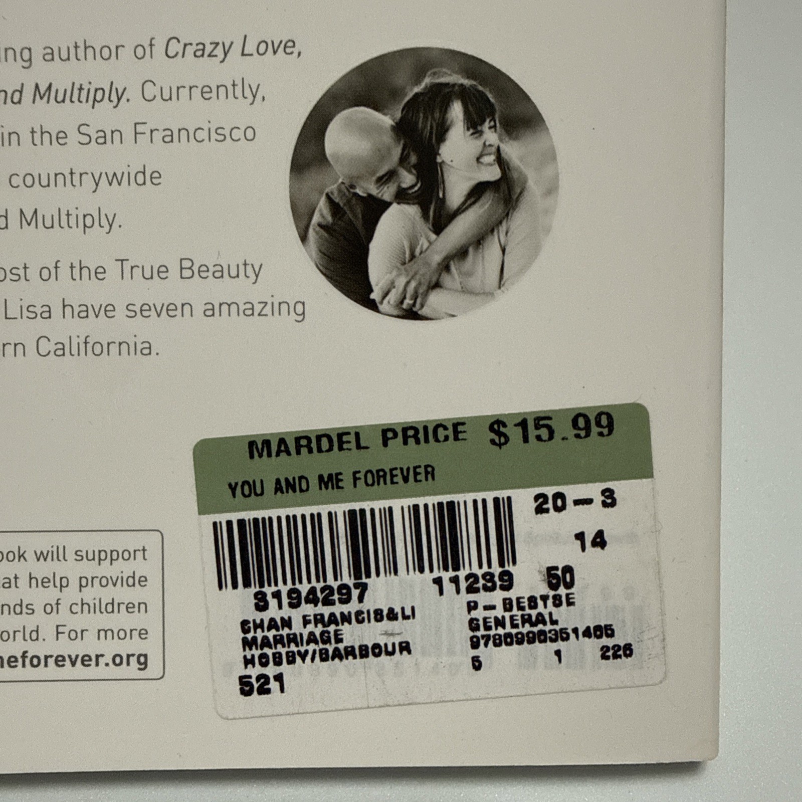 Paperback GOOD – Francis Chan You and Me Forever: Marriage in Light of Eternity