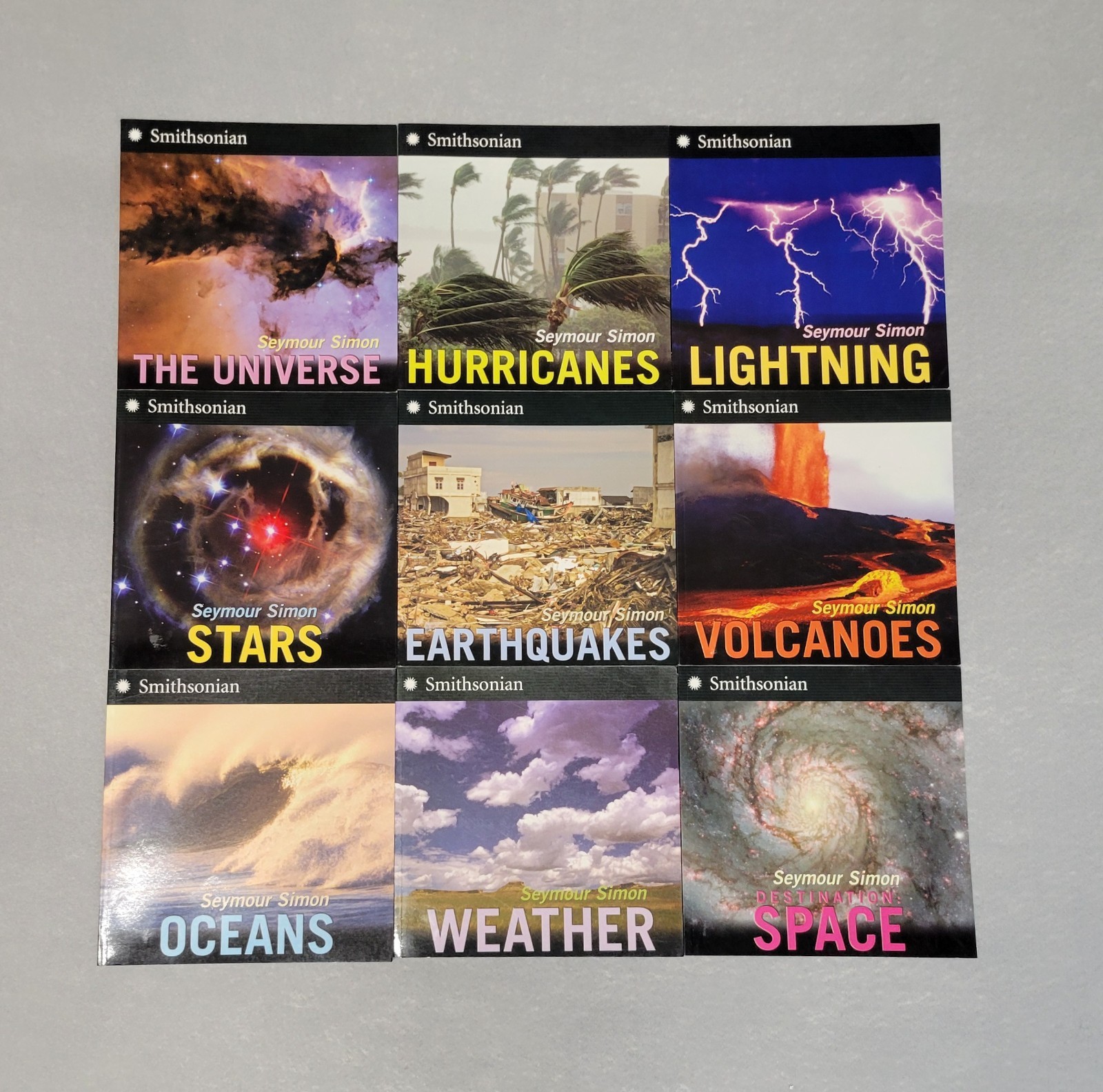 Smithsonian Seymour Simon Science Books Space Storms Weather Oceans- Lot of 9