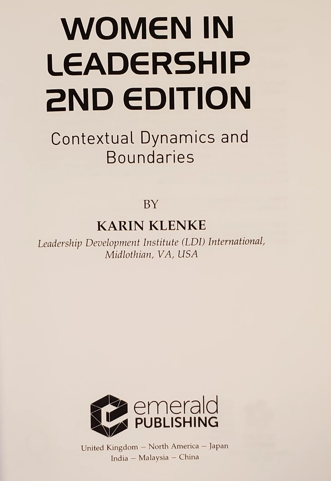 Women in Leadership – Karin Klenke