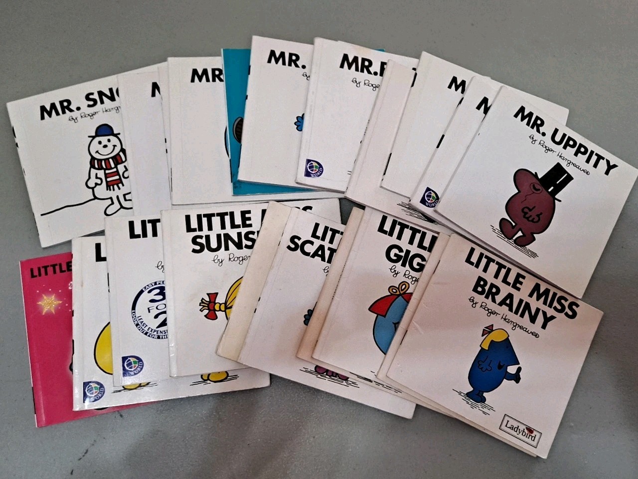LOT (22) Mr. Men Little Miss Books by Roger Hargreaves – Small Size Set England