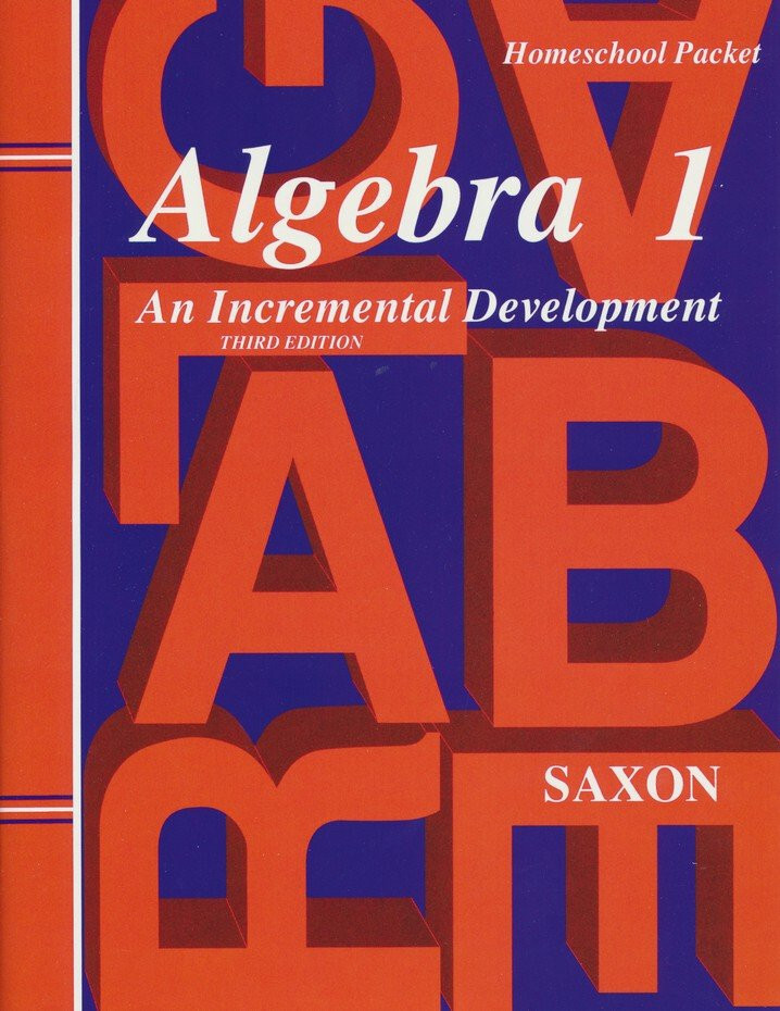SAXON ALGEBRA 1 3rd EDITION HOMESCHOOL PACKET (Answer Key) Booklet