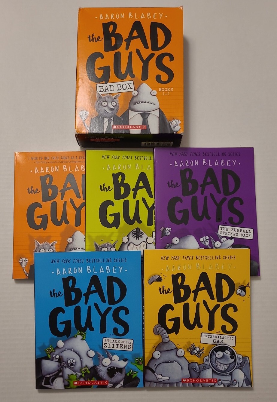 The Bad Guys “Bad Box Set” : Volumes 1-5 PAPERBACK (2018 Scholastic) Excellent