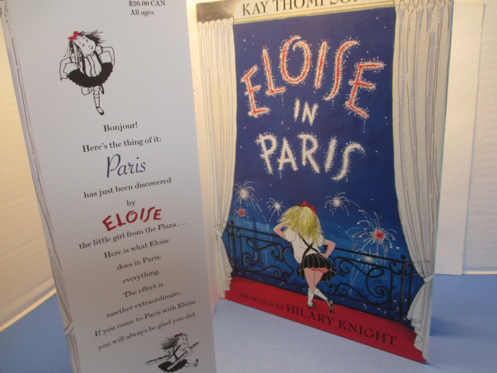 children’s picture book ELOISE IN PARIS by KAY THOMPSON illus KNIGHT rev 1999 ed