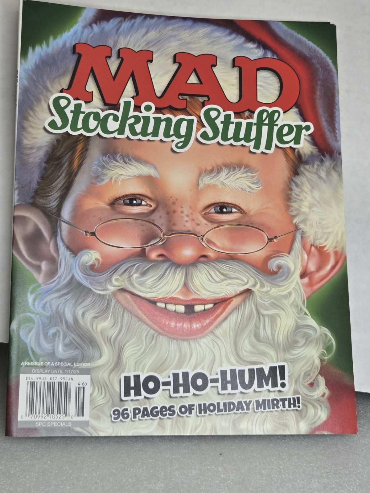 MAD Magazine Stocking Stuffer 2019 Special Edition Reissue Ho-Hum Holiday Mirth!