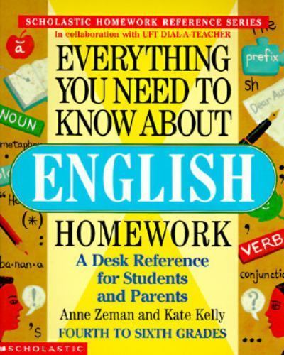 Everything You Need To Know About English – paperback, Anne Zeman, 9780590493611