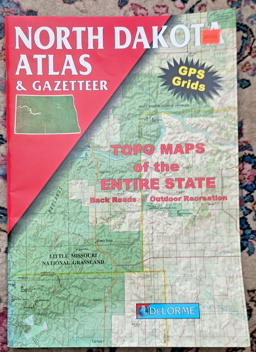 North Dakota Atlas and Gazetteer (Delorme Atlas and Gazetteer Series) 1999