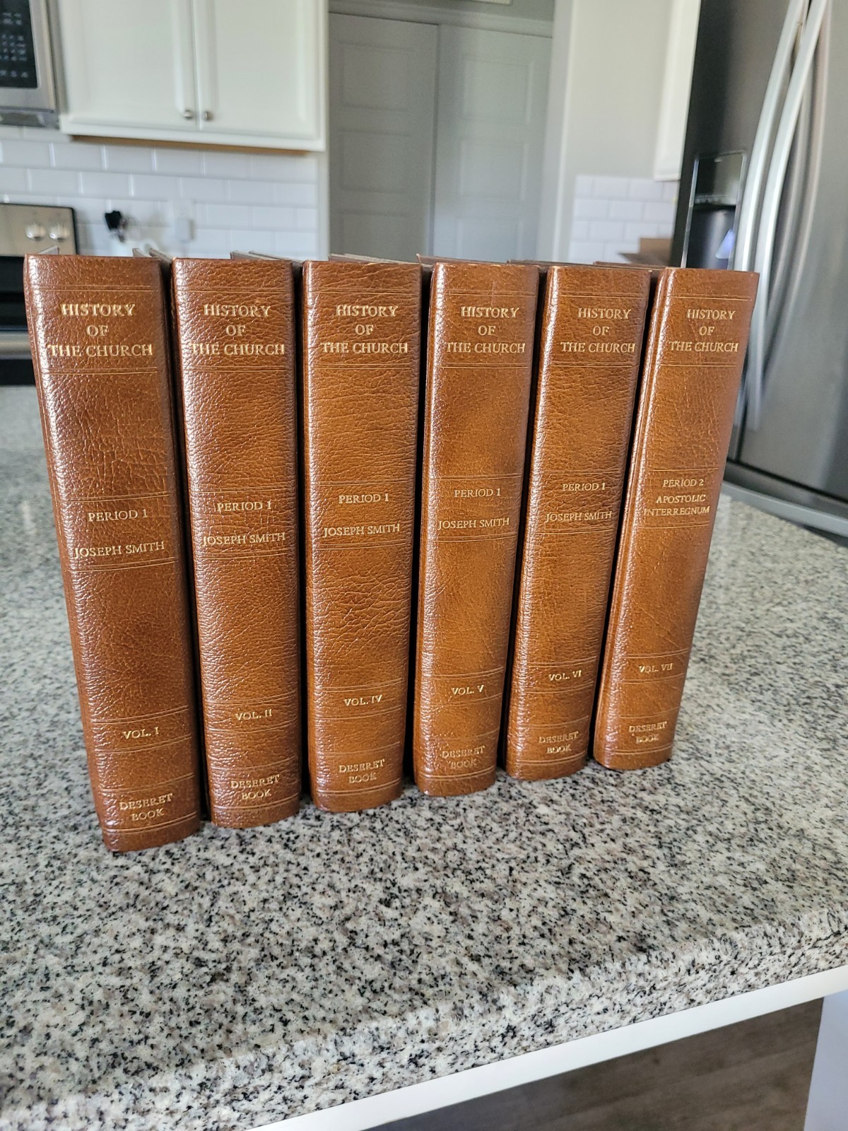 History Of The Church Joseph Smith Leather Hardcover 6 Vol Set LDS 1973