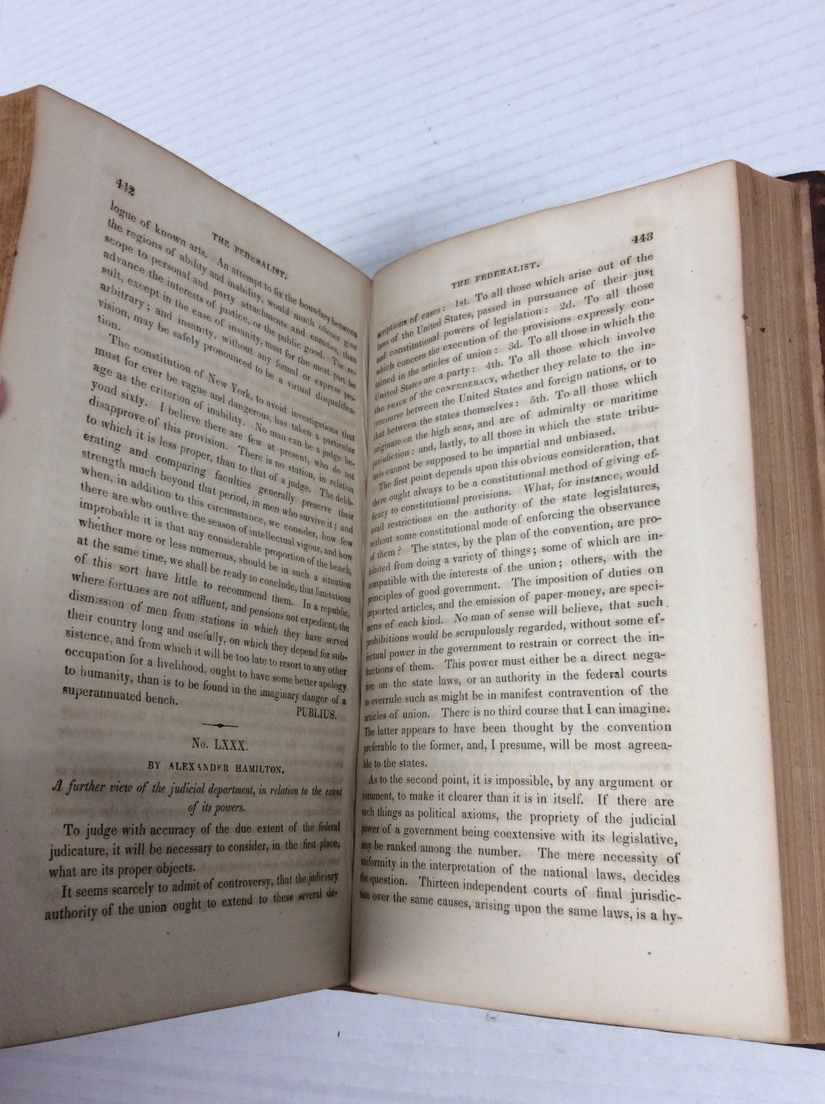 THE FEDERALIST Alexander Hamilton, James Madison, John Jay 1826 Hallowell Ed.