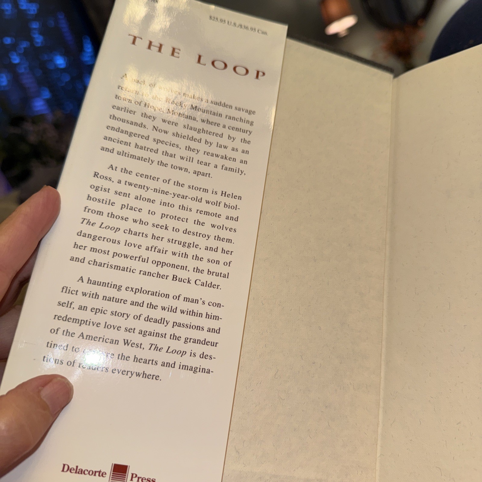The Loop Nicholas Evans 1998 Hardcover Dust Jacket 1st Edition
