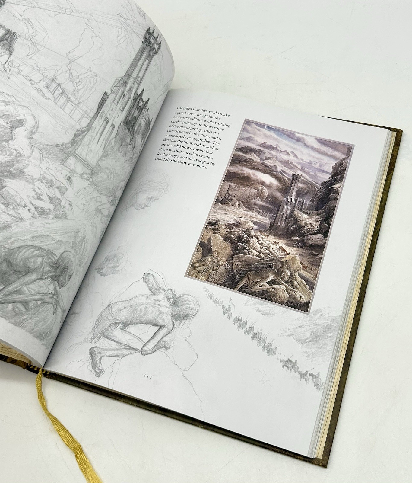 The Lord Of The Rings Sketchbook By Alan Lee Hardcover EUC