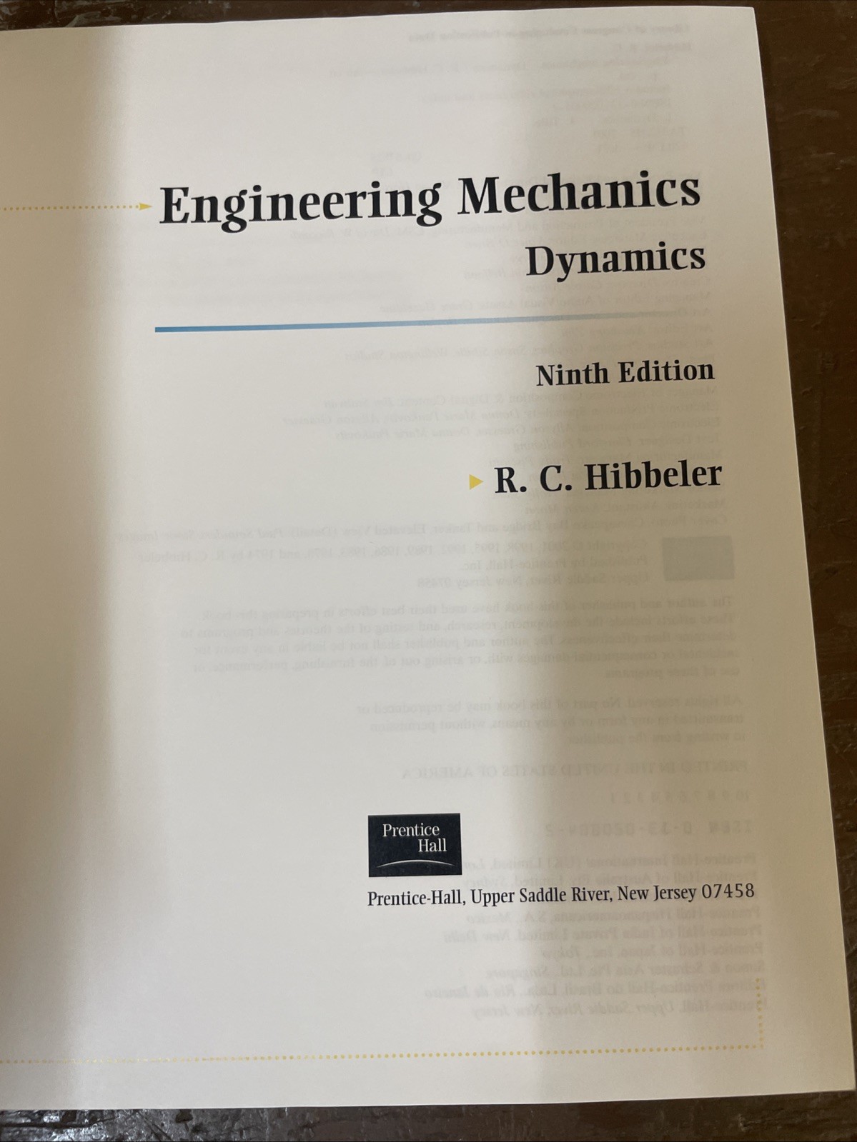 Engineering Mechanics : Dynamics by Russell C. Hibbeler (2001, Hardcover) & SG
