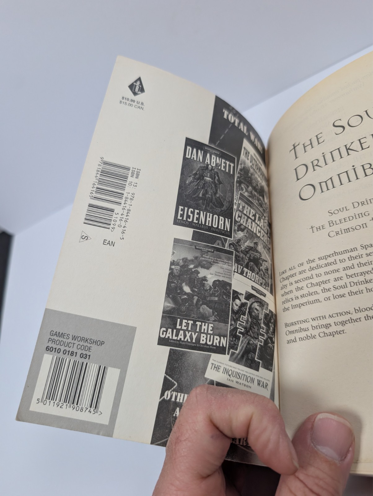 Warhammer 40k The Soul Drinkers Omnibus Ben Counter Black Library Paperback Book