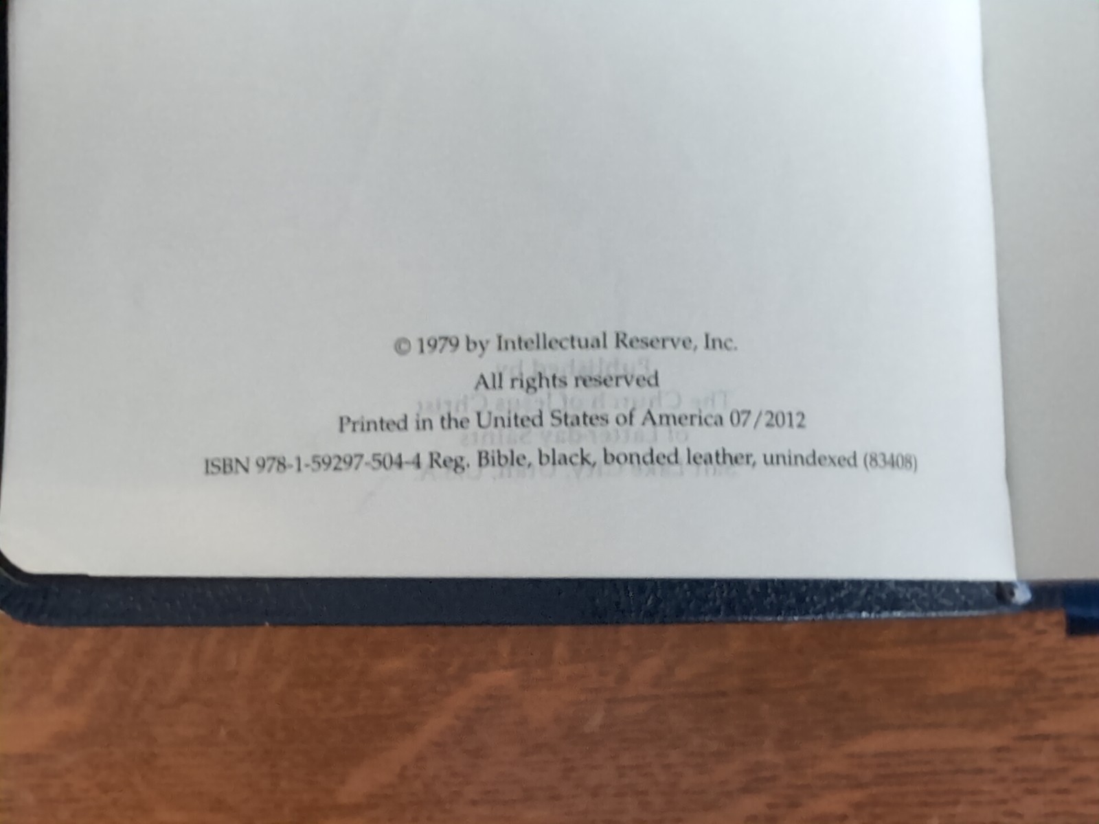 LDS Quad Scriptures Bible Book Of Mormon Blue 2012 Clean w/Tabs