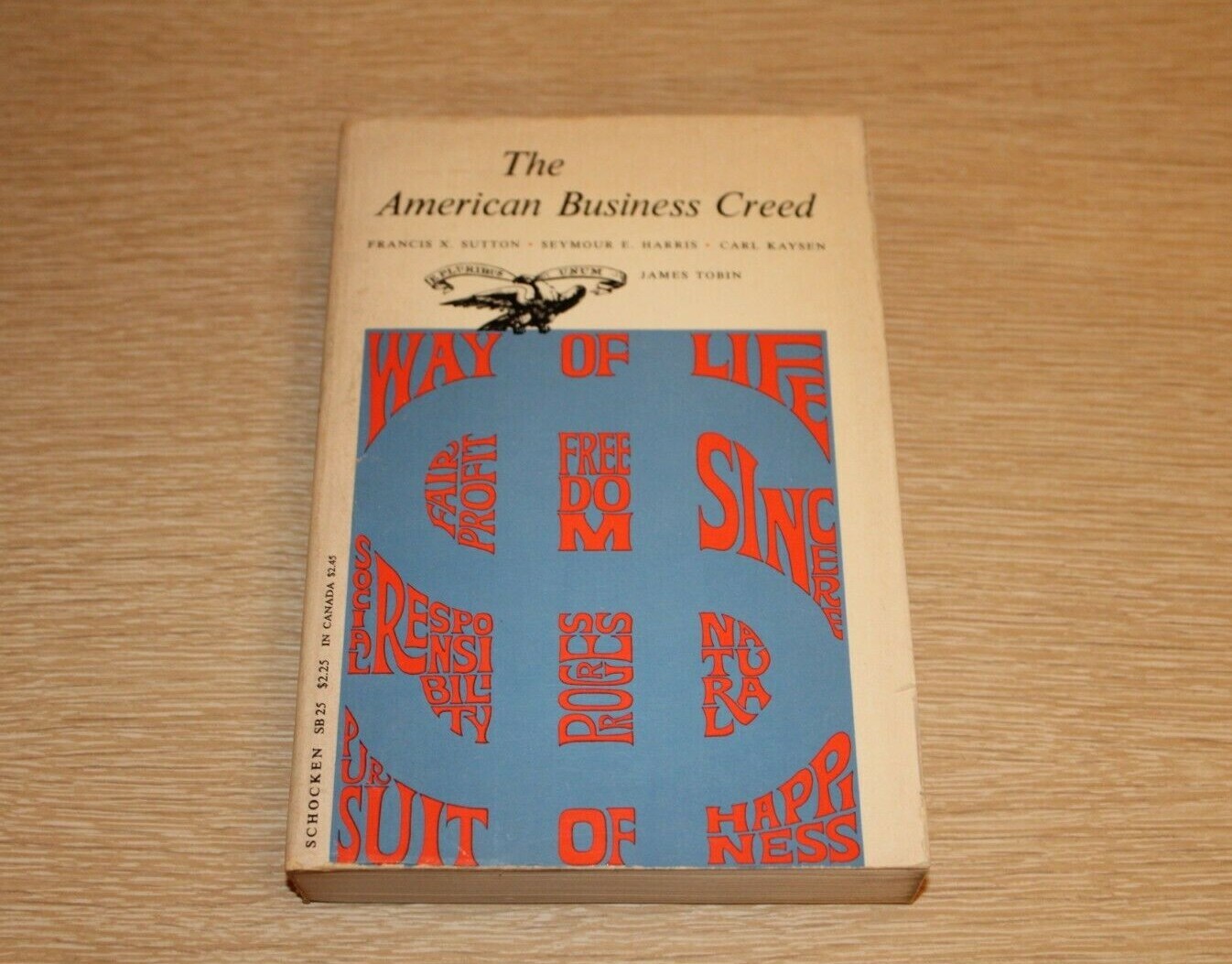 The American Business Creed by Francis X. Sutton FIRST PAPERBACK EDITION 1962 $