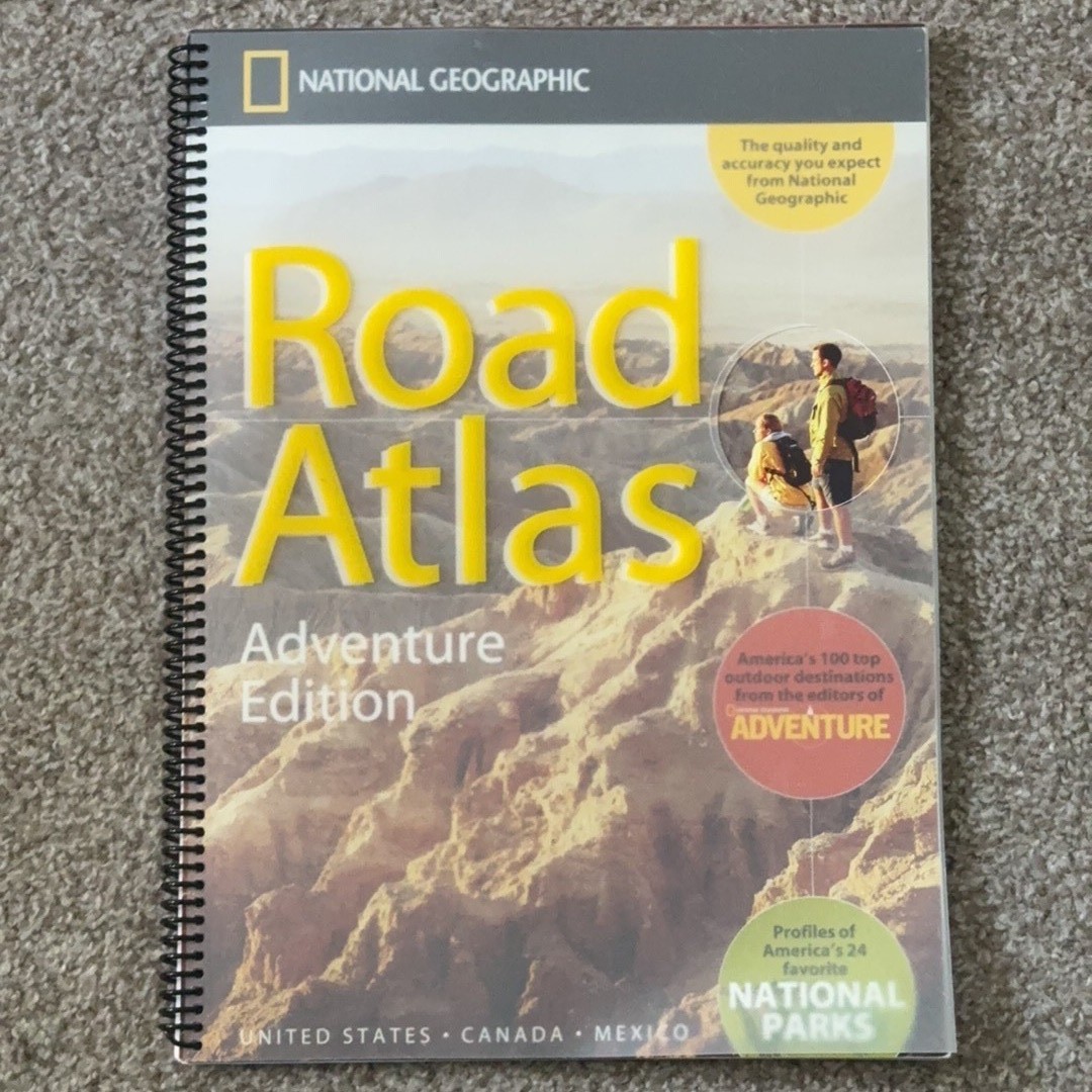 National Geographic Road Atlas Adventure Edition spiral-bound atlas