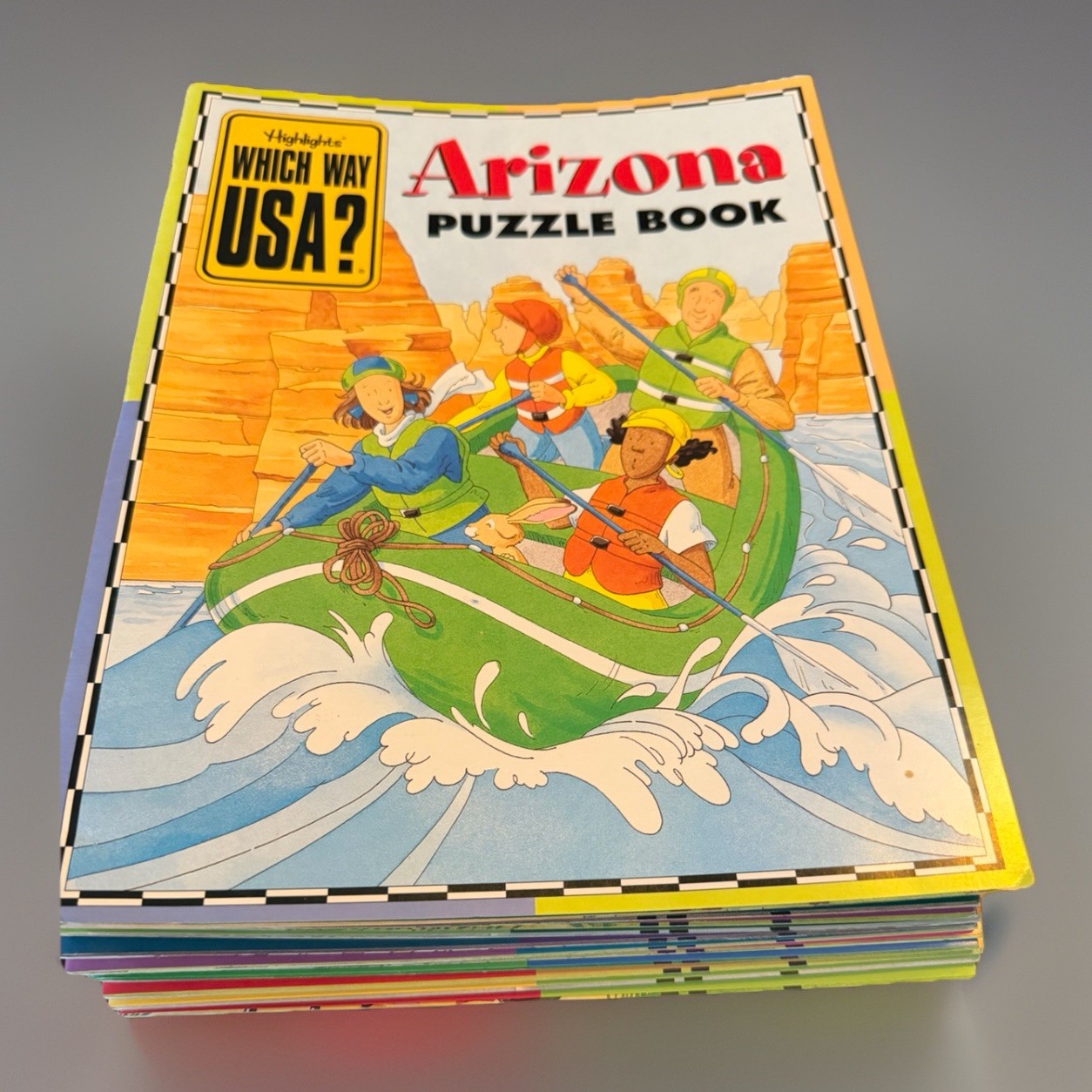 Highlights Which Way USA? State Puzzle Books – Mixed Lot of 42 – Maps 27 ✨