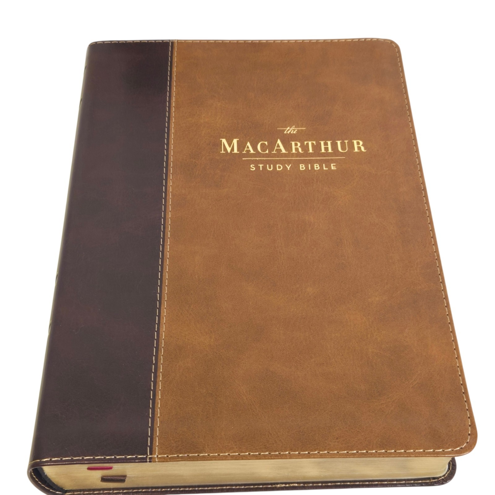 2nd Edition Thomas Nelson MacArthur Study Bible NKJV Leather Cover Brown NEW