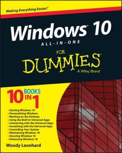 Windows 10 All-in-One For Dummies – Paperback By Leonhard, Woody – GOOD