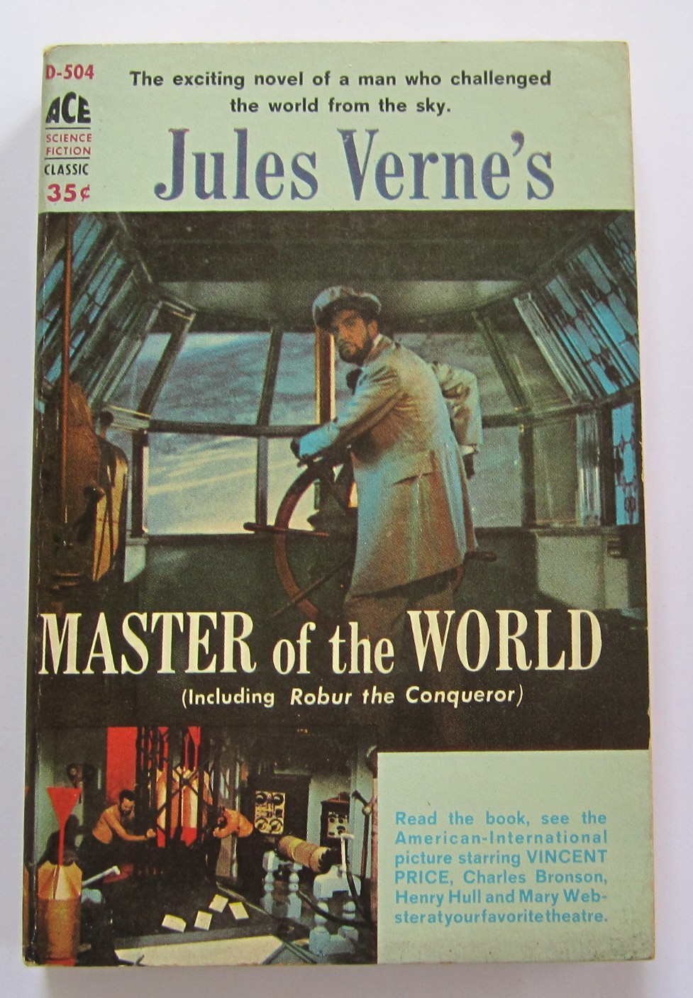 The Master of the World by Jules Verne PB Ace D504 (Movie-Tie-In)
