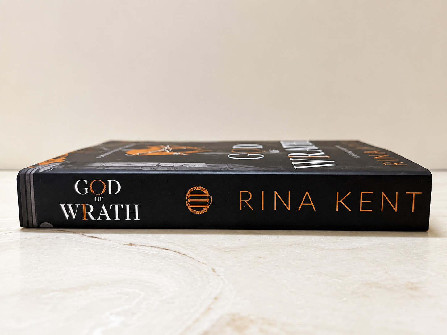 Rina Kent Rare God Of Wrath Paperback Black White Pages