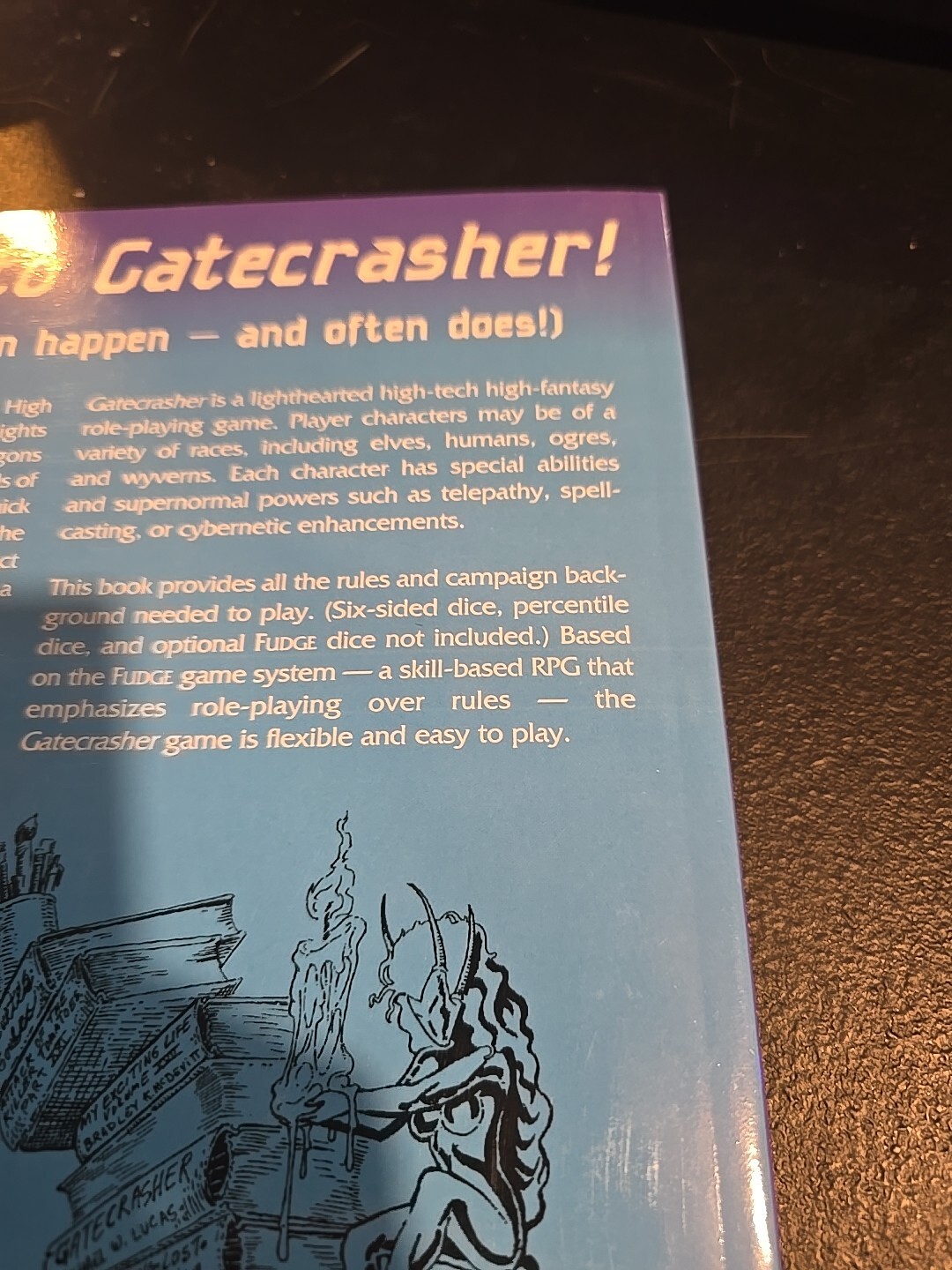 Gatecrasher: Science Fantasy Adventure – 2ND ED -Grey Ghost Games – NM