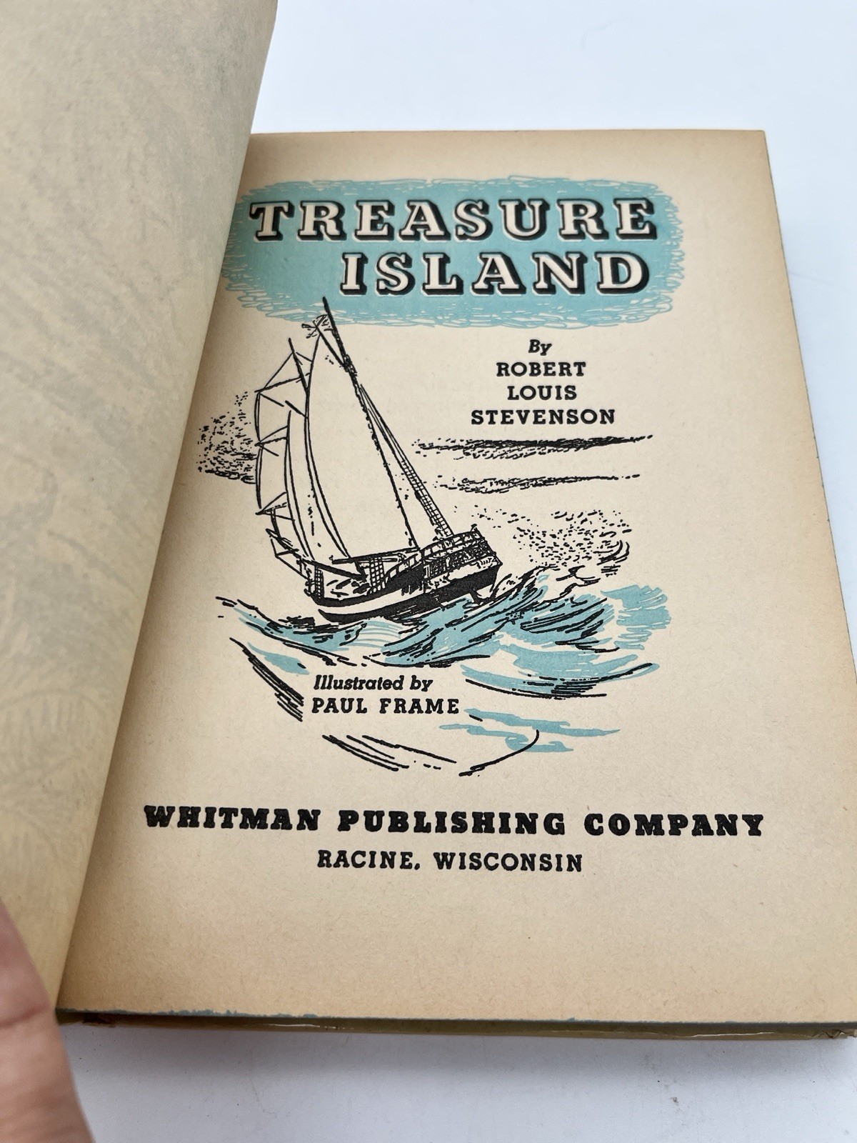 1955 Treasure Island Whitman Publishing Hardcover Vintage Illustrated Classic