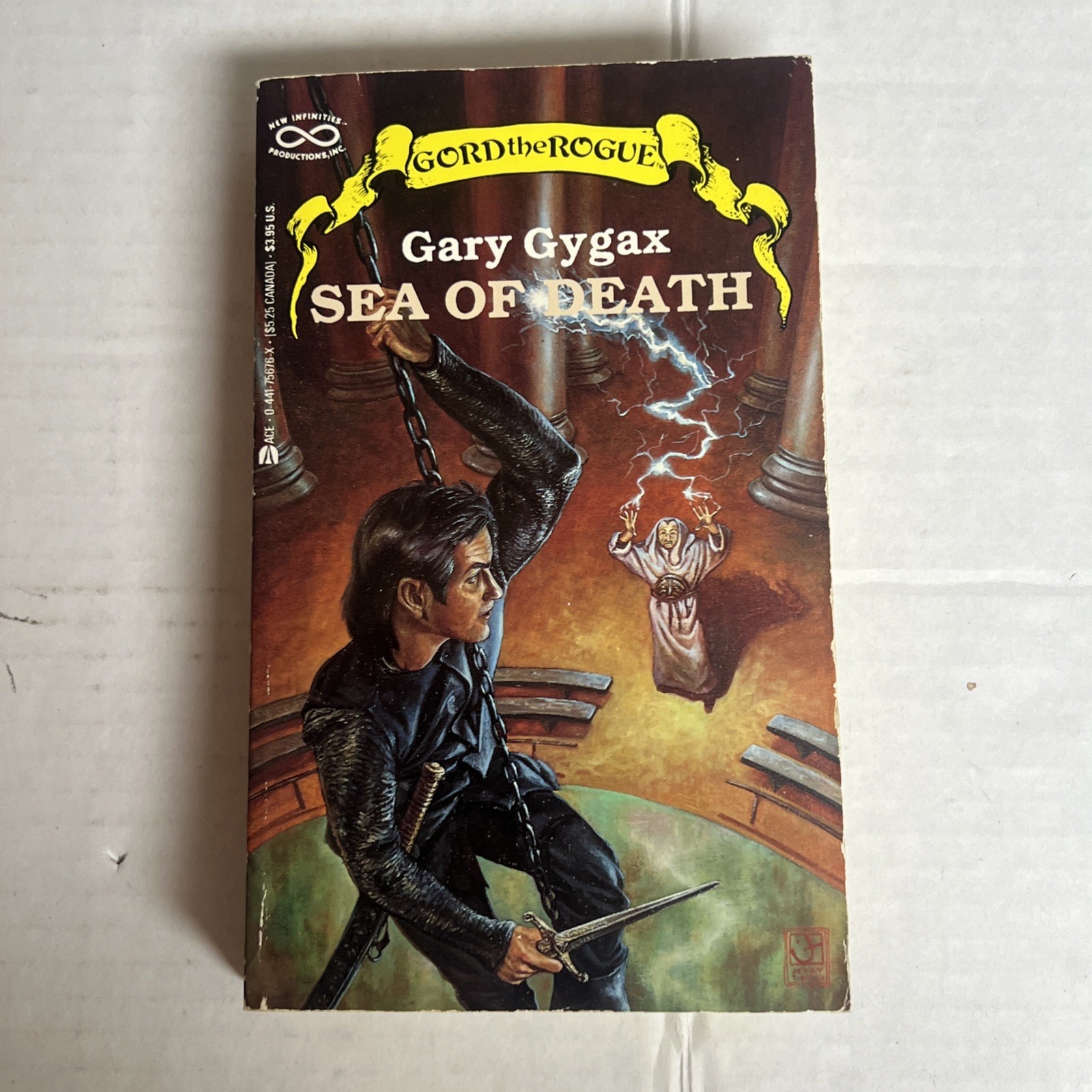 Sea of Death, Gary Gygax, Ace paperback, 1st printing, Gord the Rogue