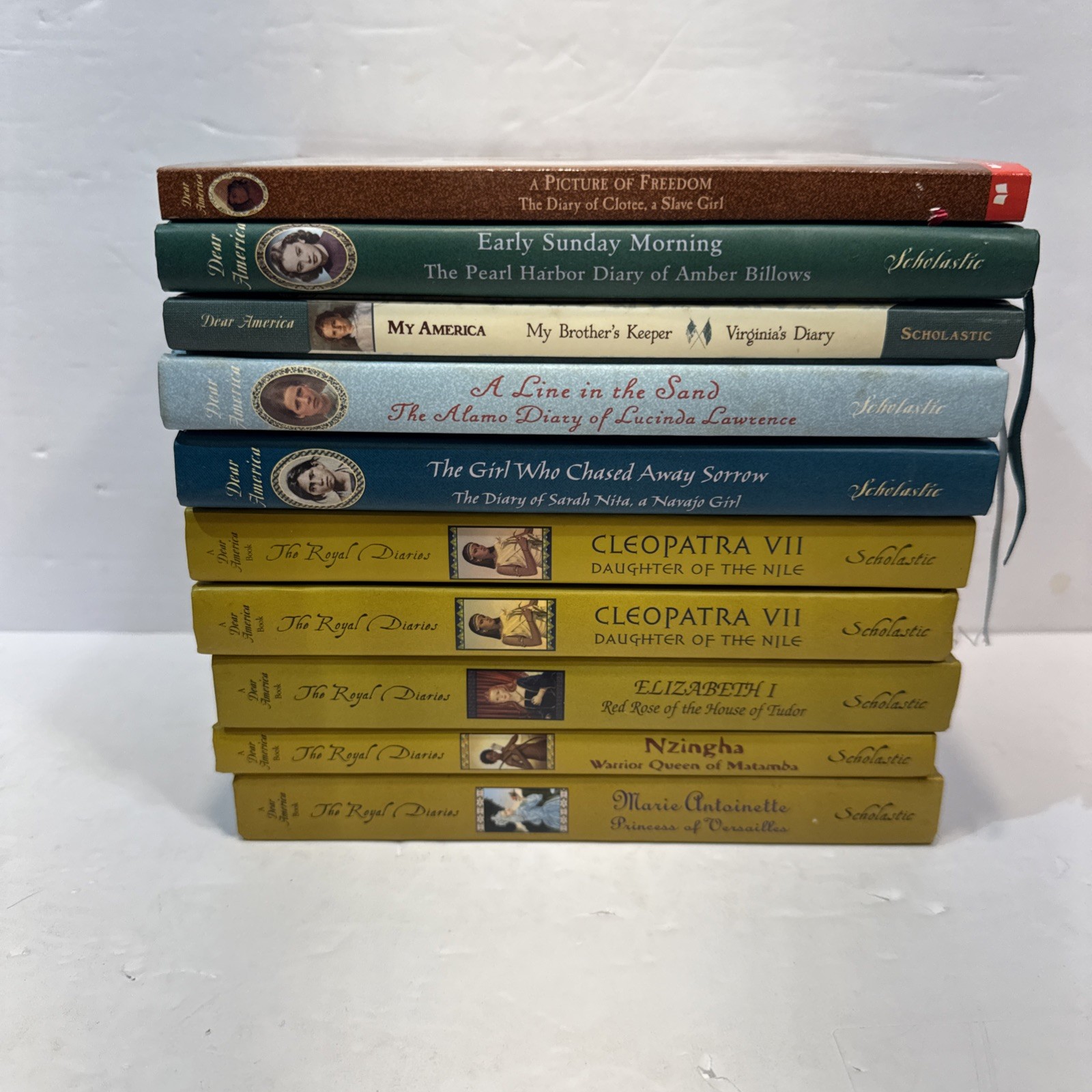 Dear America & Royal Diaries Book Lot (10) ~ 9 HC 1PB~ CHILDREN’S HISTORY