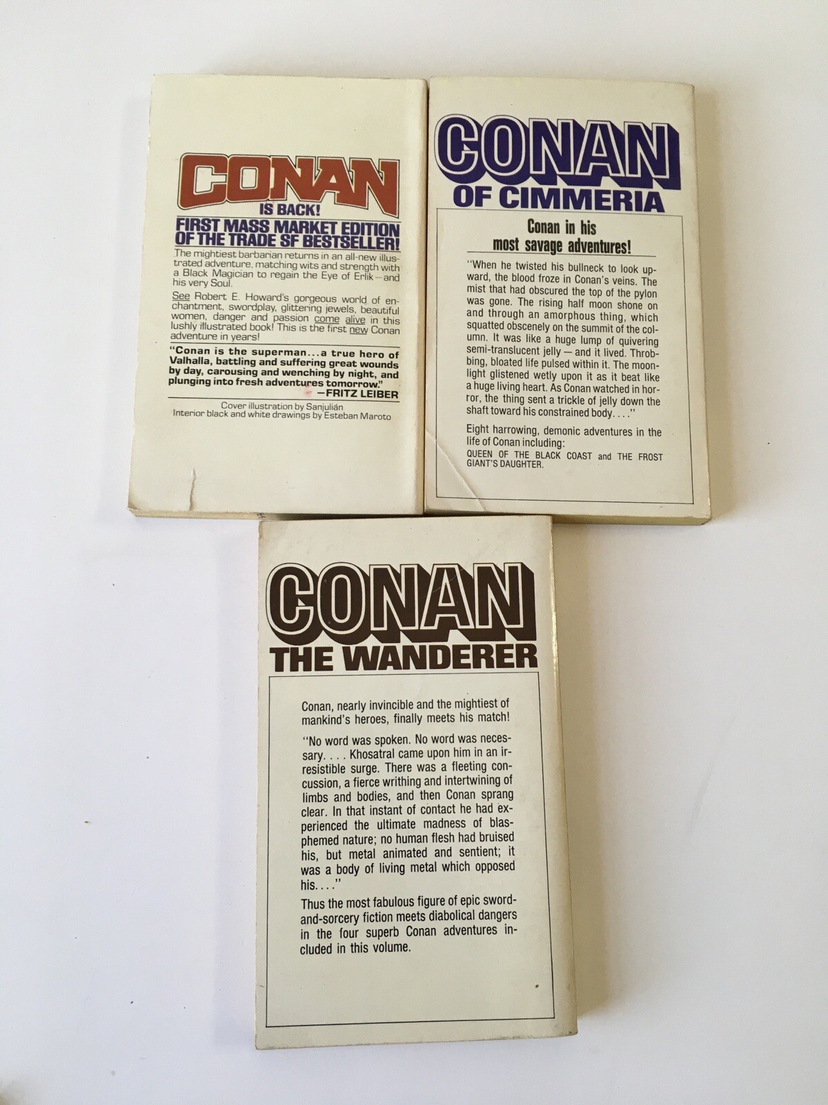 Conan The Barbarian Book Lot Of 3
