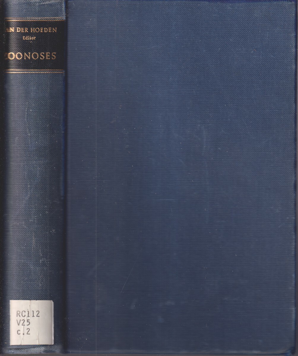 Zoonoses By Hoeden, J.Van Der. 774 pages