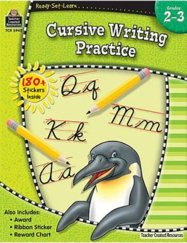 Cursive Writing Practice, Grades 2-3, Paperback by Teacher Created Resources …