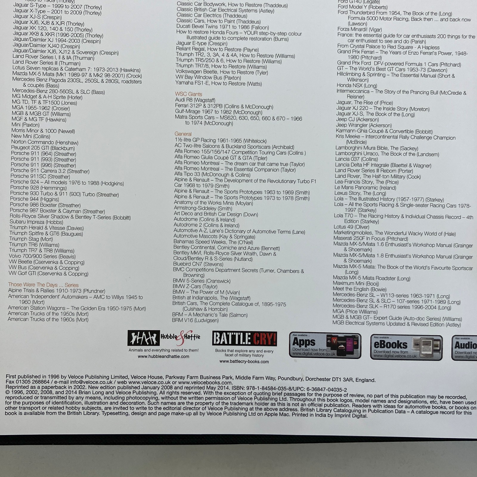 The Book of the Porsche 356 Brian Long Veloce Publishing New Edition 2014 HCDJ